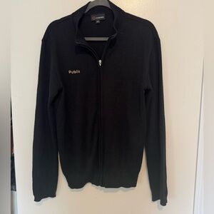 Black Full-Zip Sweater Publix Logo size